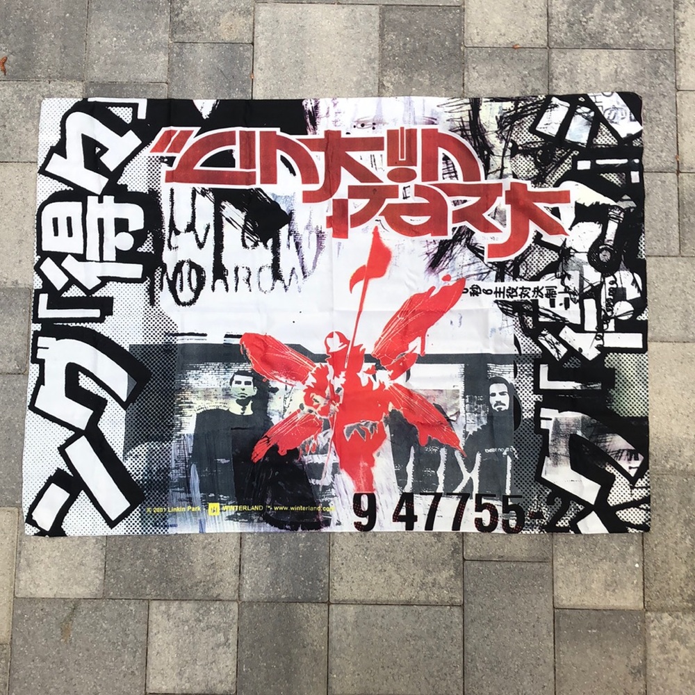 Vintage linkin park polyester banner